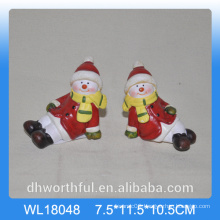 Wholesale 2016 ceramic snowman for christmas decoration